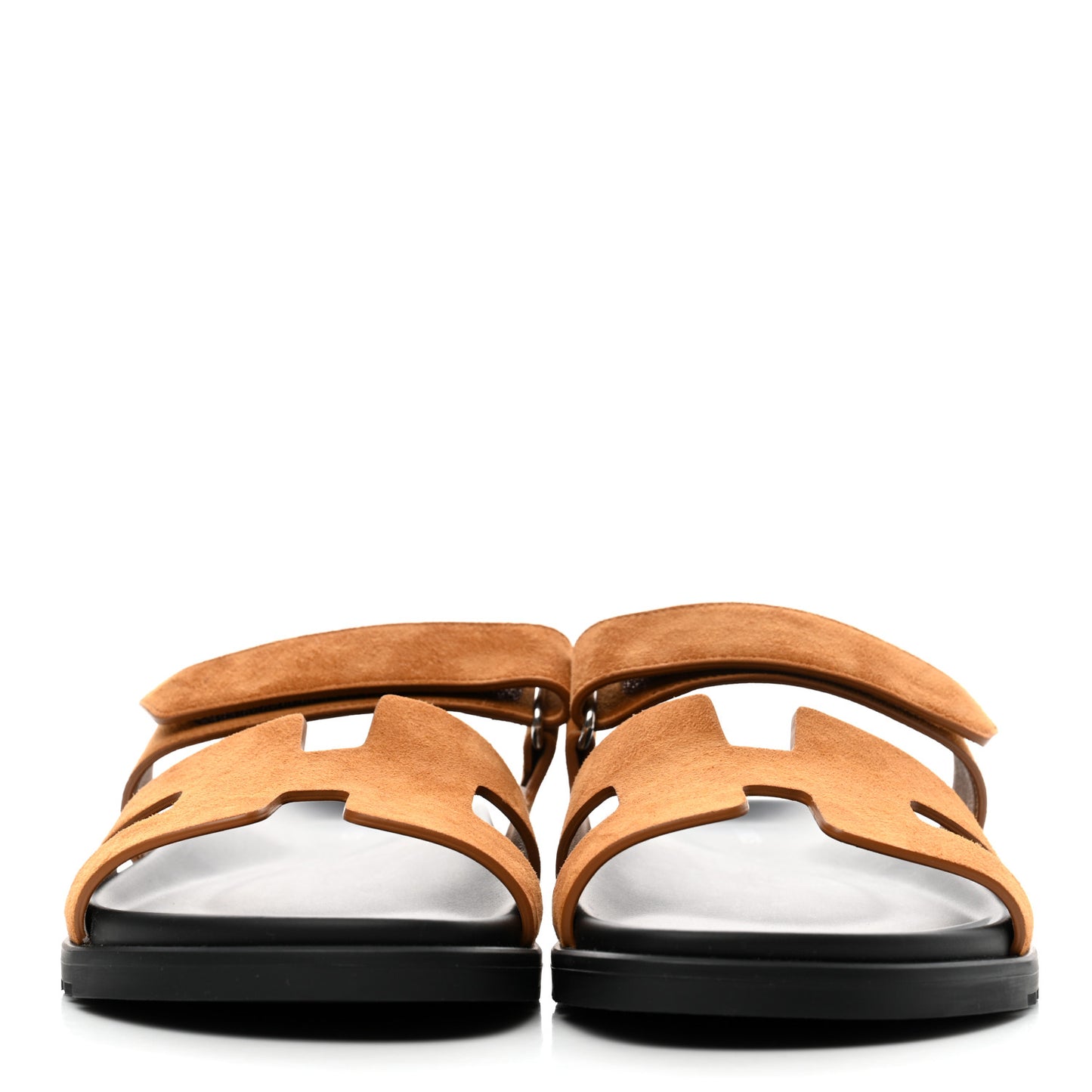 Suede Goatskin Womens Chypre Sandals 42 Naturel