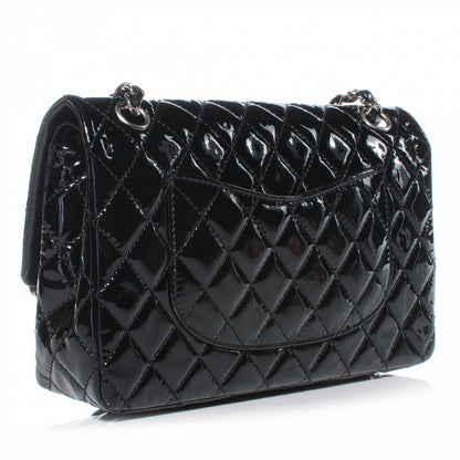 Chanel Patent Medium Double Flap Black 3 of 9