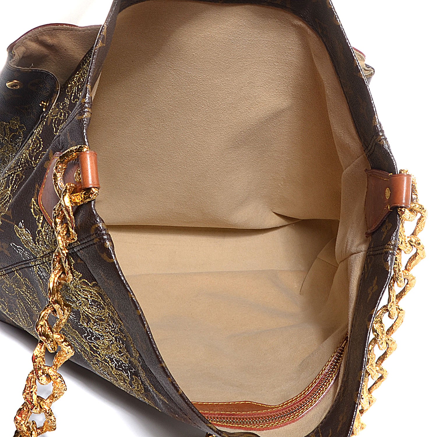 Louis Vuitton Monogram Dentelle Fersen Gold 5 of 7