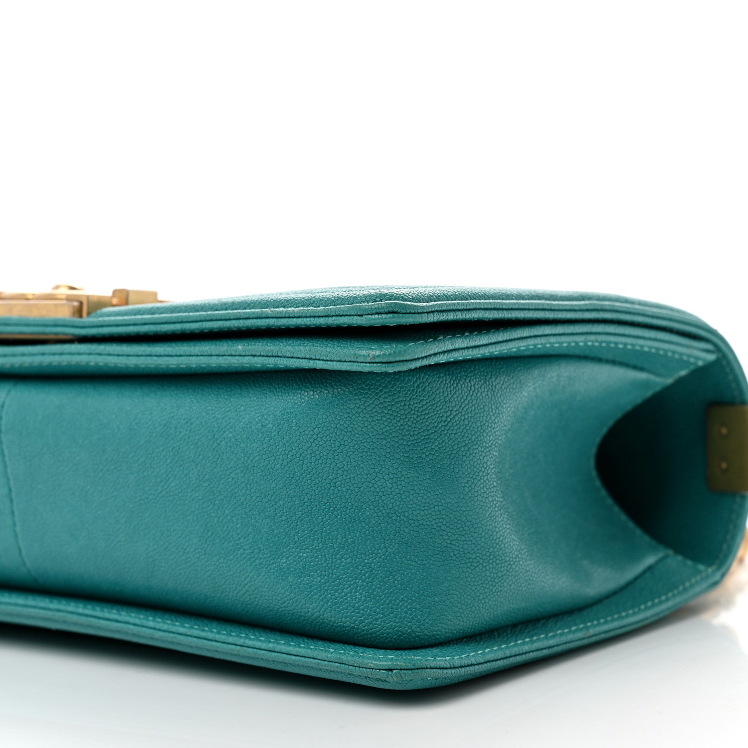 Chanel Caviar Quilted Medium Boy Flap Turquoise 9 of 9