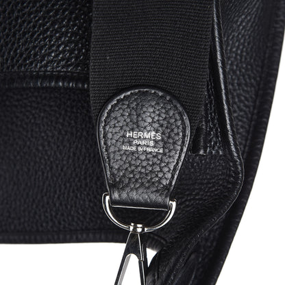 Hermes Taurillon Clemence Evelyne III GM Black 10 of 10