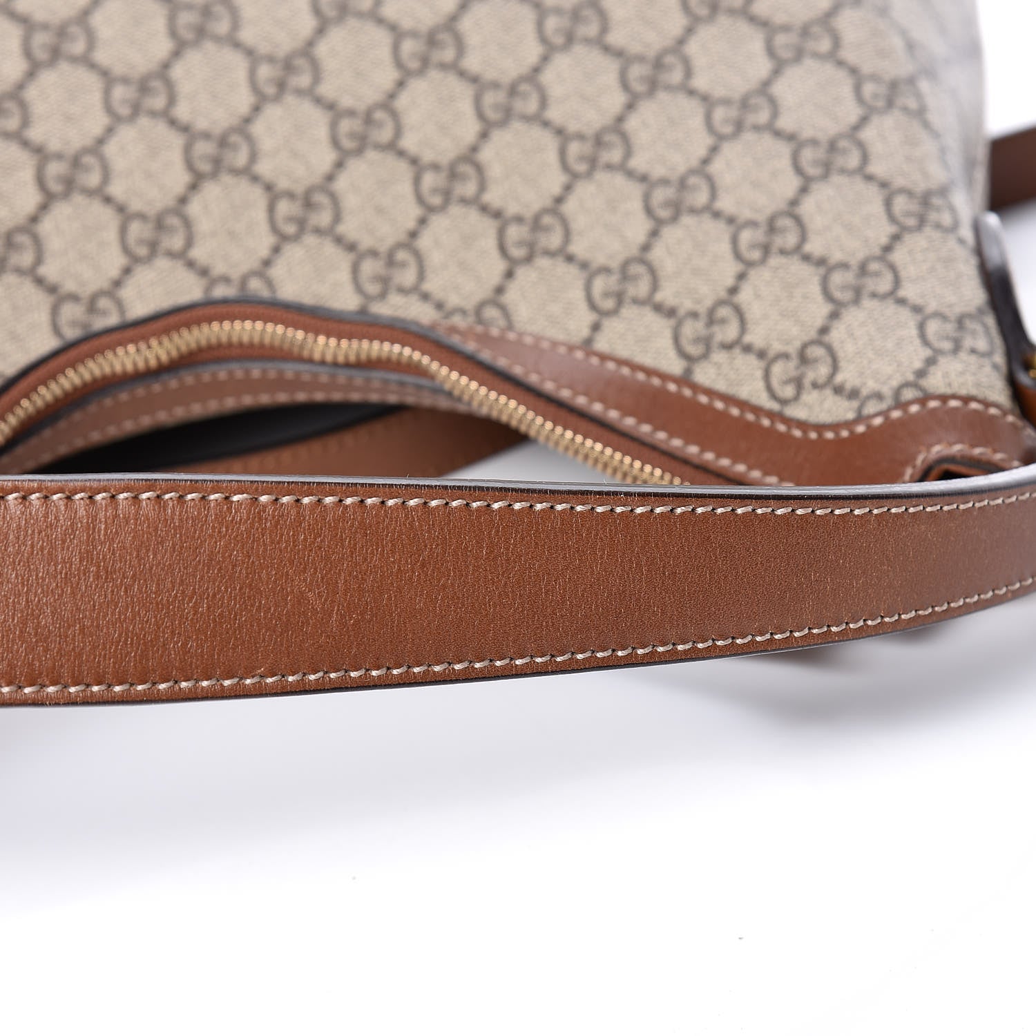 Gucci GG Supreme Monogram Linea A Hobo Brown 16 of 18