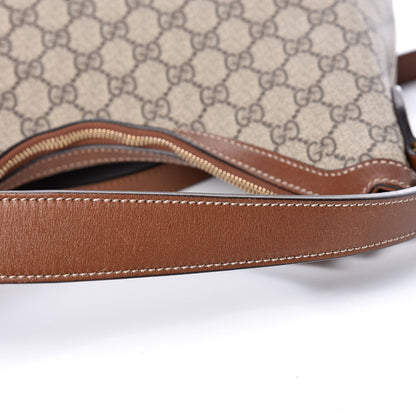 Gucci GG Supreme Monogram Linea A Hobo Brown 16 of 18