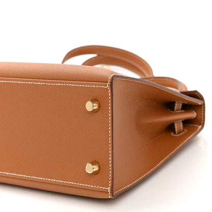Hermes Epsom Kelly Sellier 25 Gold 10 of 12