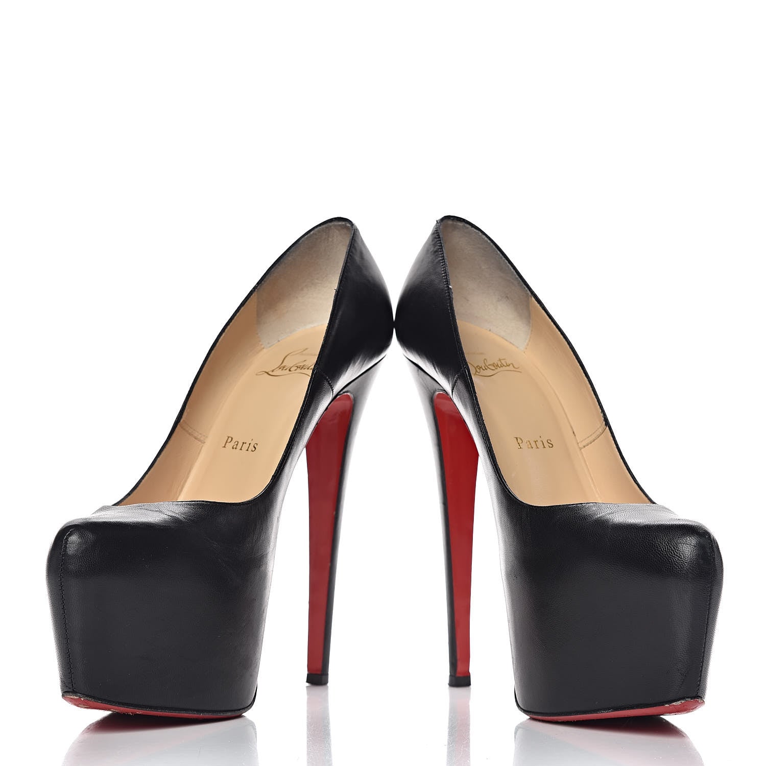 Christian Louboutin Kid Daffodile 160 Pumps 38 Black 7 of 19