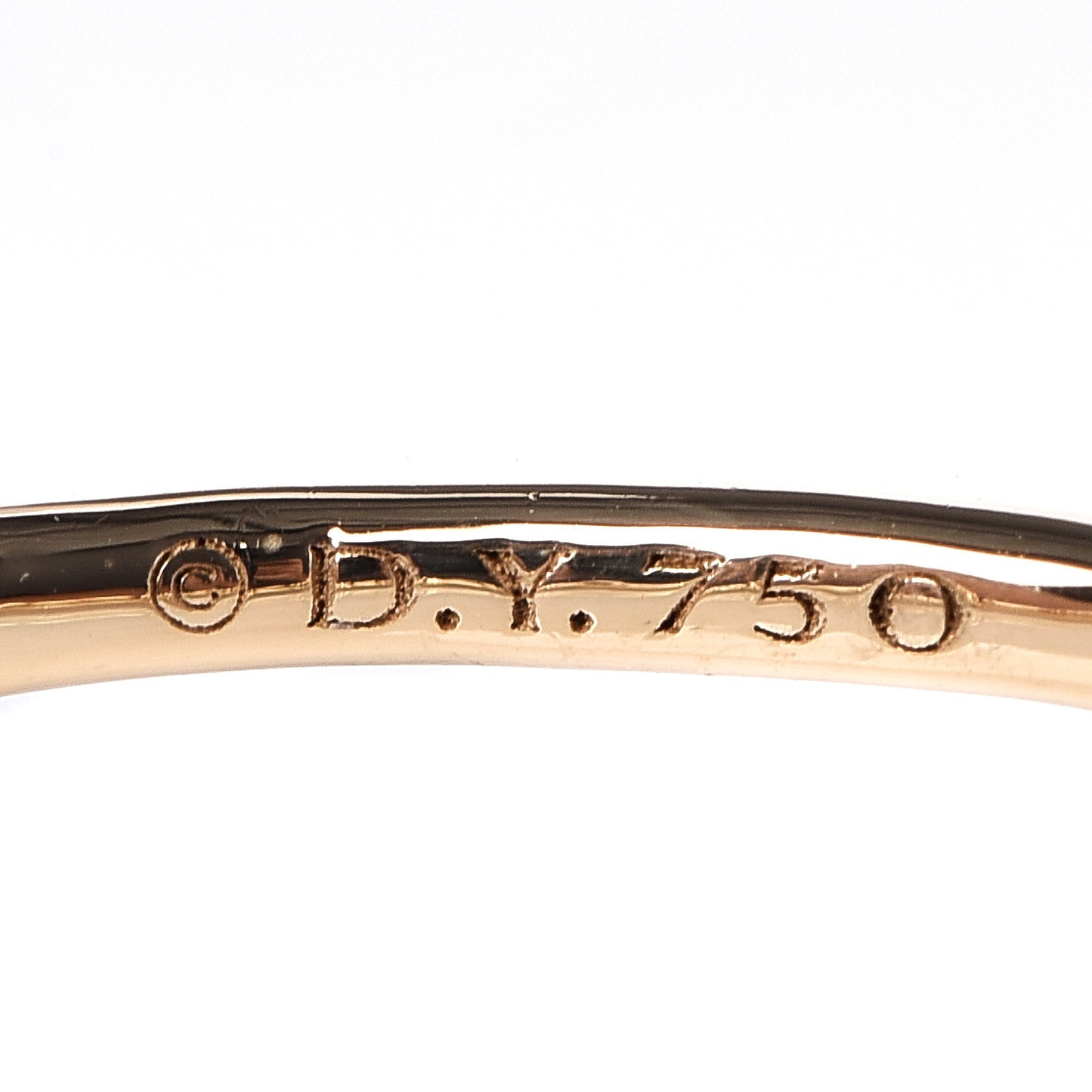 18K Yellow Gold Diamond 1.7mm Astor Single Row Ring 53 6.5