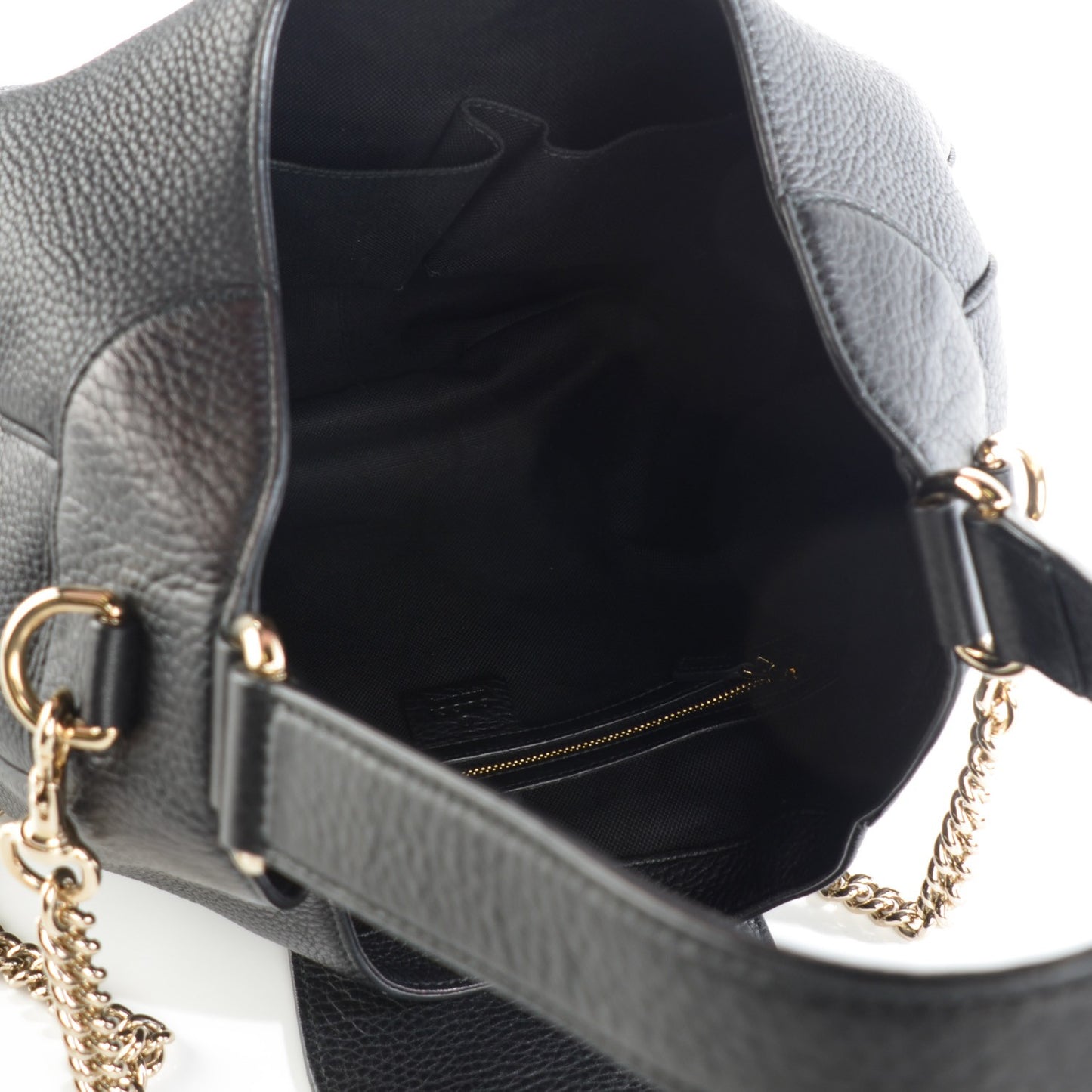 Pebbled Calfskin Medium Emily Hobo Black