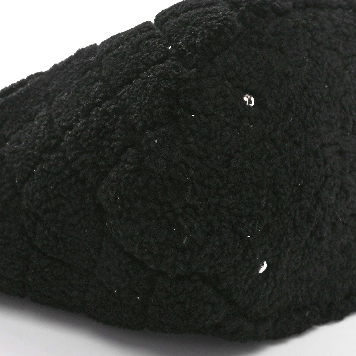 Shearling Sheepskin Large Coco Neige Tote Black