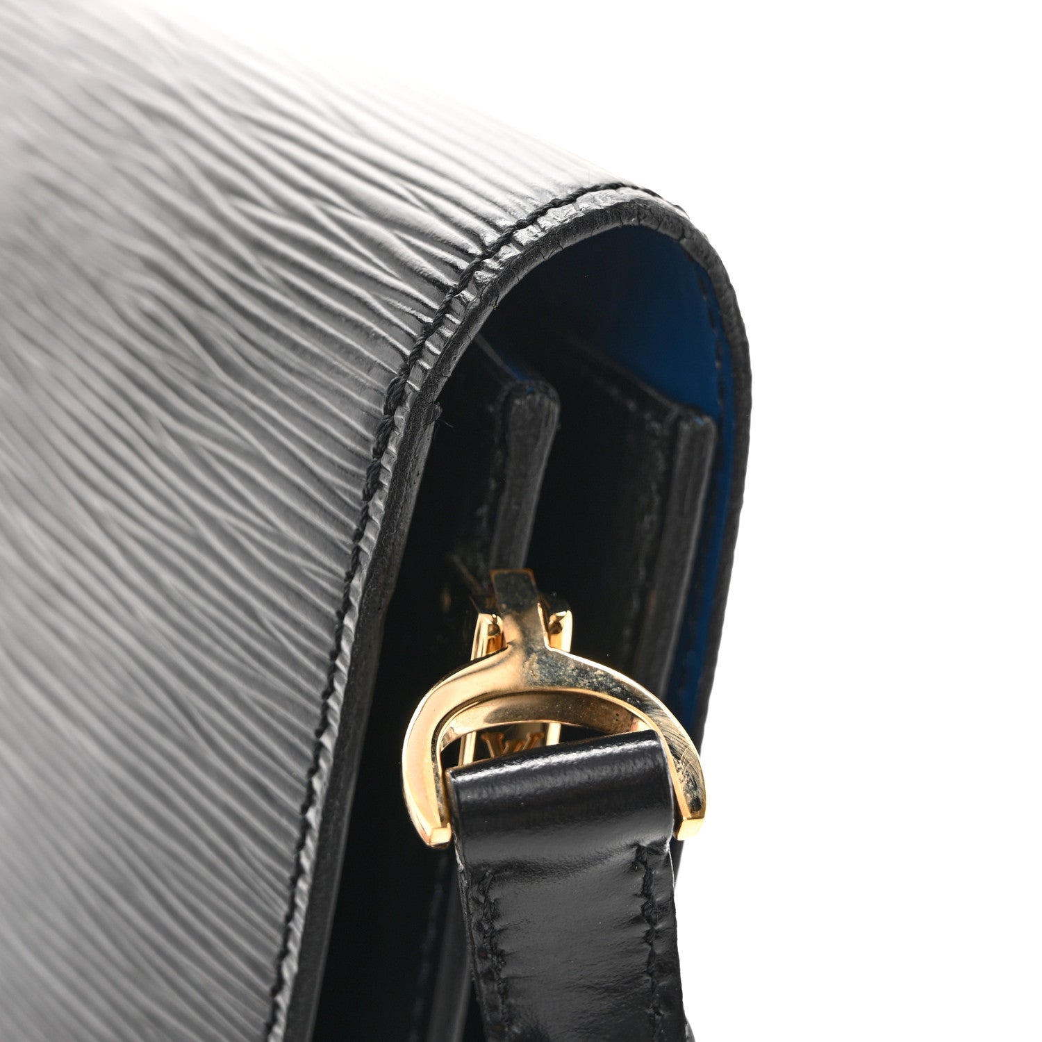 Louis Vuitton Epi Sac Friedland Black Blue 13 of 16