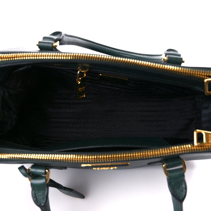 Prada Saffiano Small Galleria Double Zip Tote Smeraldo 5 of 10