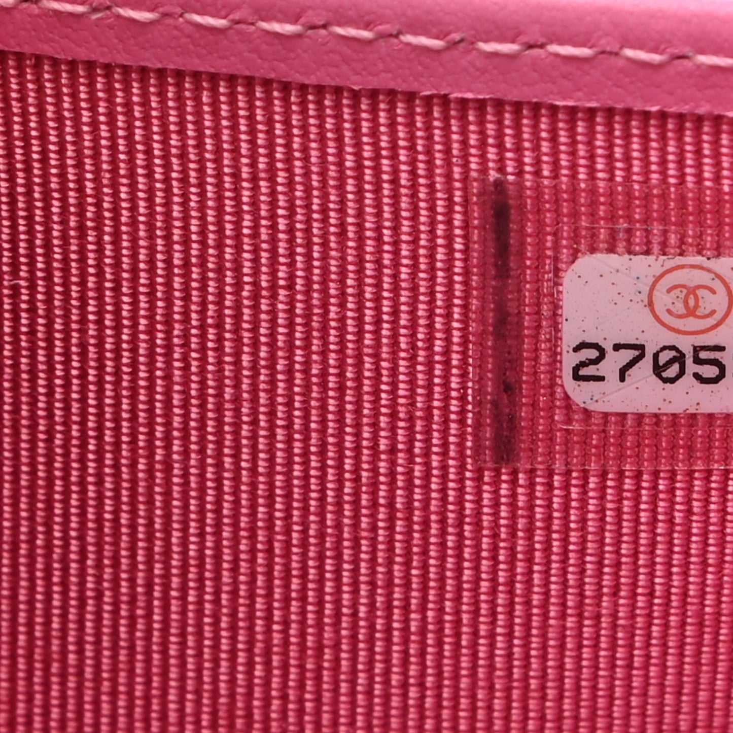 Caviar Quilted Compact Flap Wallet Pink