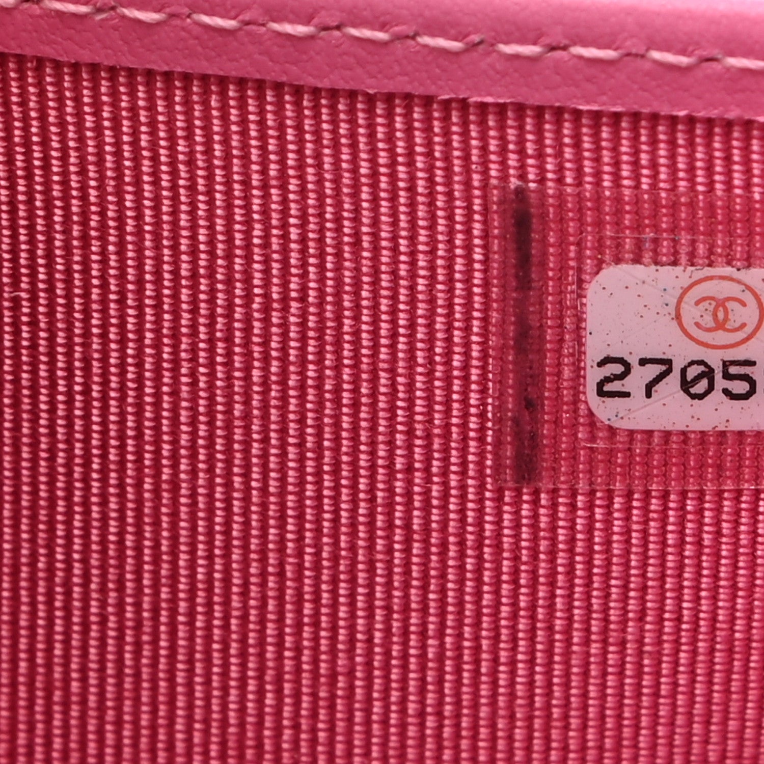Chanel Caviar Quilted Compact Flap Wallet Pink 7 of 7