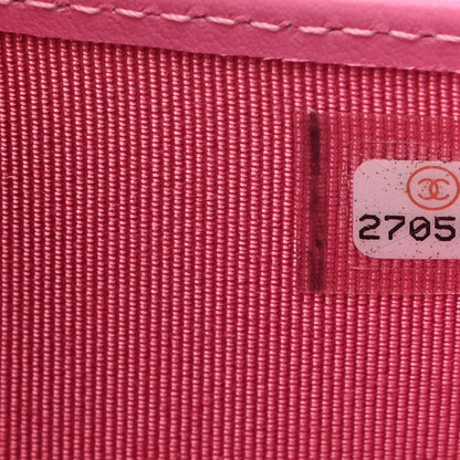 Chanel Caviar Quilted Compact Flap Wallet Pink 7 of 7