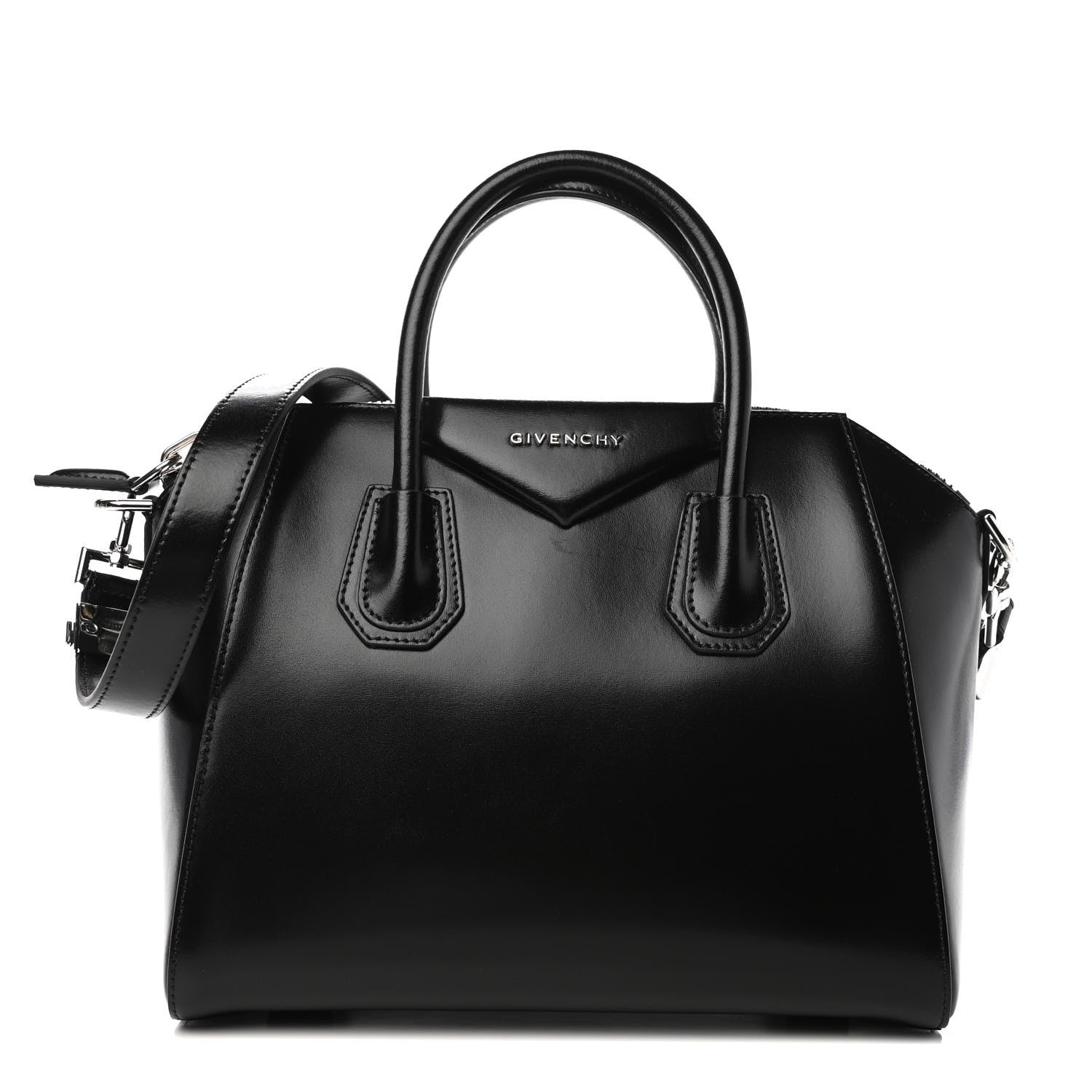 Givenchy Shiny Lord Calfskin Mini Antigona Black 1 of 4