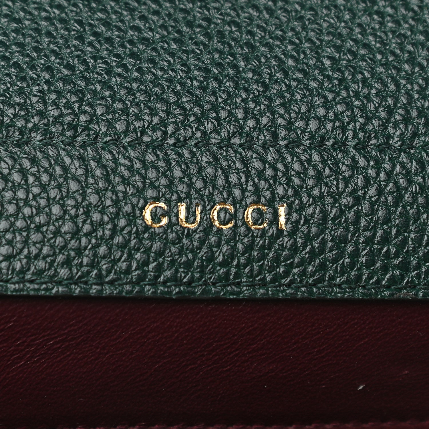 Gucci Grainy Calfskin Small Zumi Top Handle Bag Vintage Green 6 of 11