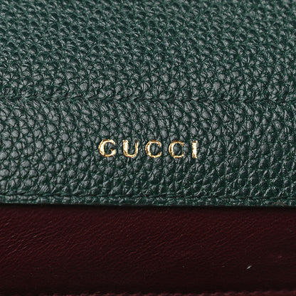Gucci Grainy Calfskin Small Zumi Top Handle Bag Vintage Green 6 of 11