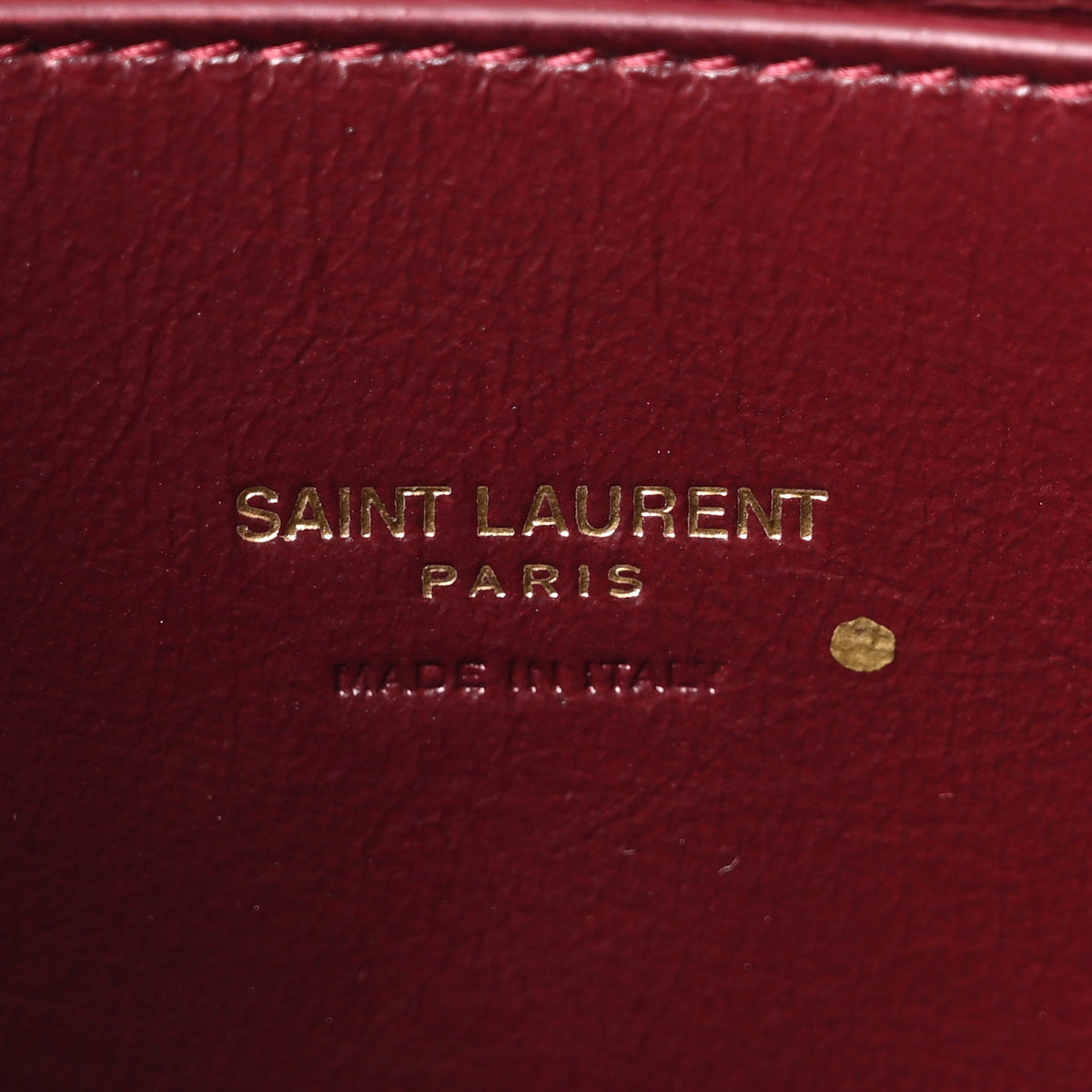 Saint Laurent Patent Monogram Kate Clutch Gloss Burgundy 5 of 8
