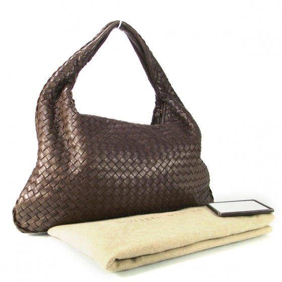 Bottega Veneta Nappa Intrecciato Large Veneta Hobo Ebano 3 of 9