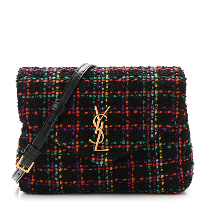 Saint Laurent Tweed Toy Loulou Shoulder Bag Black 1 of 12
