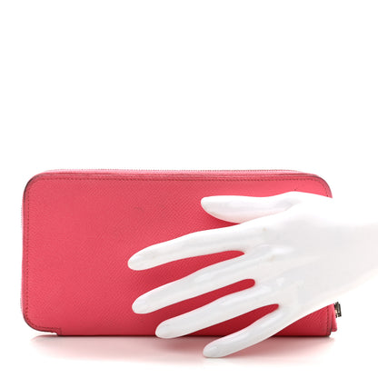 Hermes Epsom Silk'In Wallet Rose Azalee 2 of 8