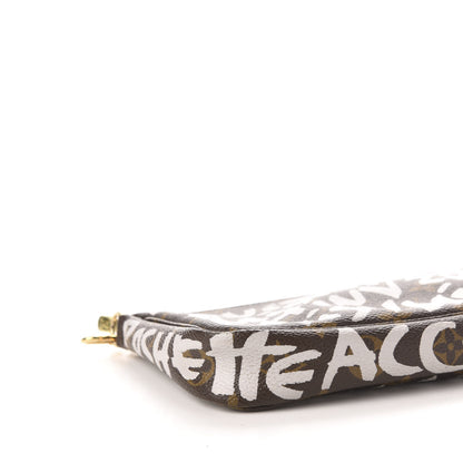 Louis Vuitton Monogram Graffiti Pochette Accessories Silver 7 of 10
