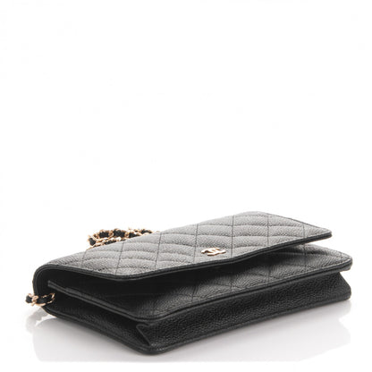 Chanel Caviar Quilted Wallet On Chain WOC Black 4 of 8