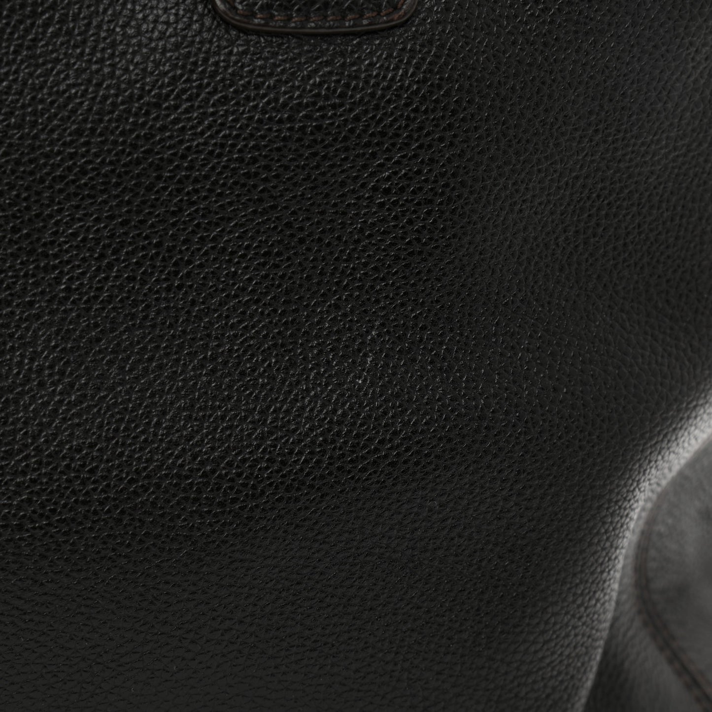 Calfskin Cerf Executive Shopper Tote Black