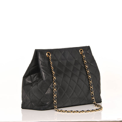 Chanel Lambskin Quilted Tote Black 3 of 7