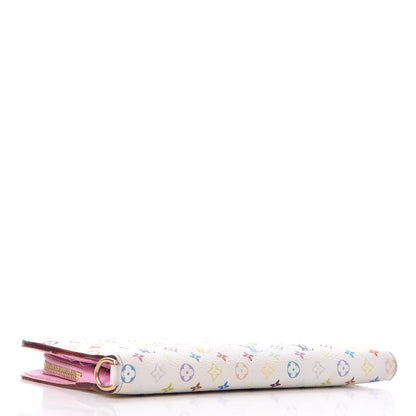 Louis Vuitton Monogram Multicolor Insolite Wallet White Litchi 4 of 12