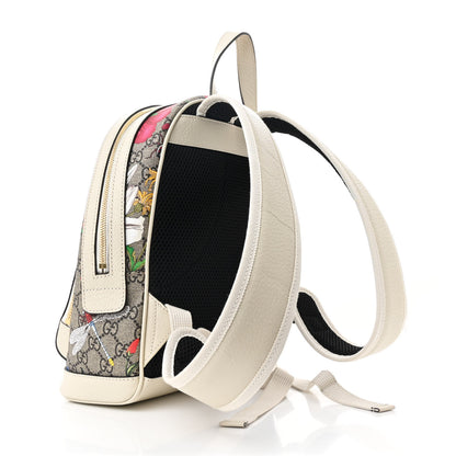 Gucci GG Supreme Monogram Flora Web Small Ophidia Day Backpack White 3 of 11