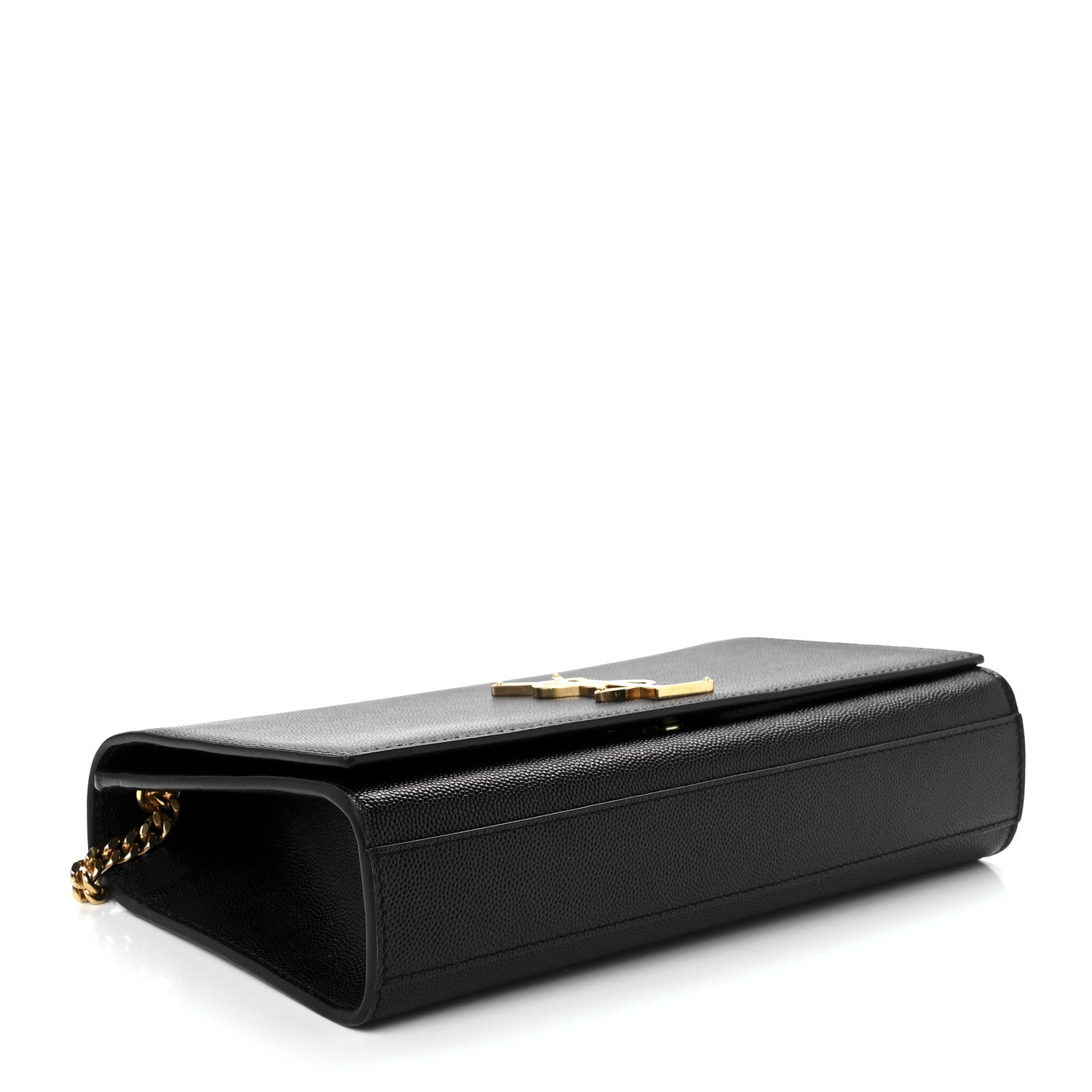 Saint Laurent Grain De Poudre Small Monogram Kate Satchel Black 3 of 11