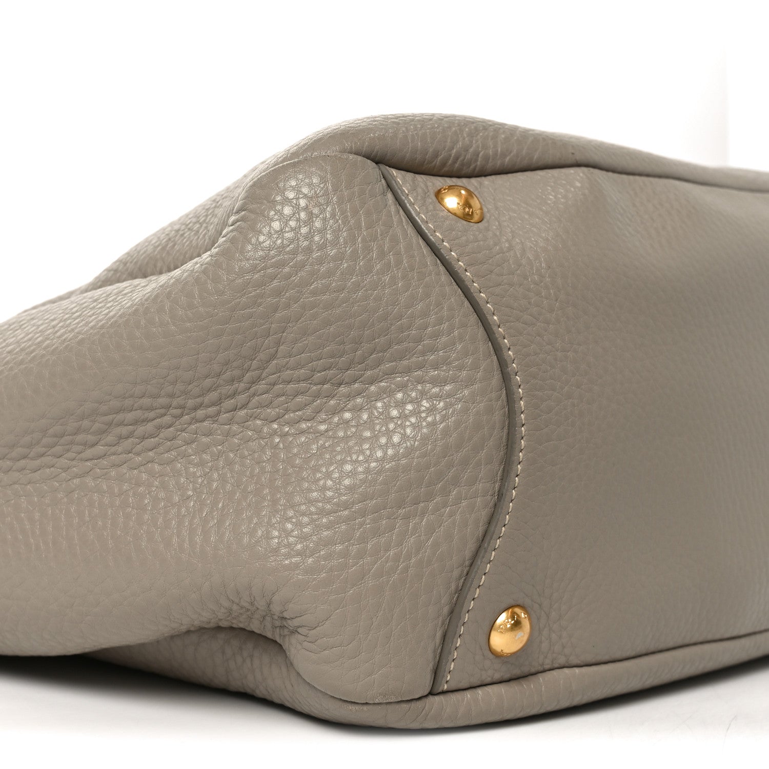 Prada Vitello Daino Side Pocket Hobo Pomice 8 of 9