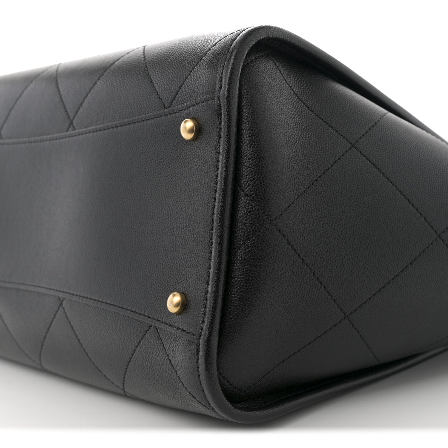 Chanel Caviar Stitched Pocket CC Large Tote Black 1747055