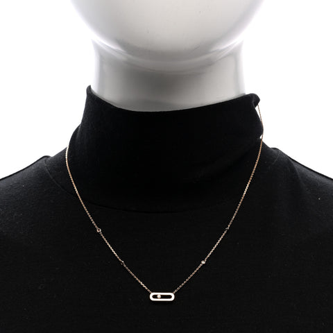 18K Yellow Gold Diamond Move Uno Necklace