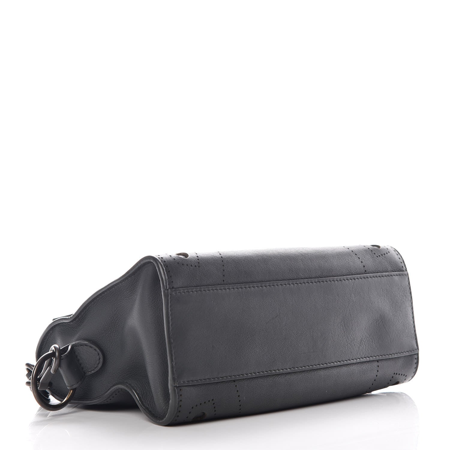Balenciaga Veau Soyeux Perforated Blackout Hardware Mini City Gris Fossile 4 of 10