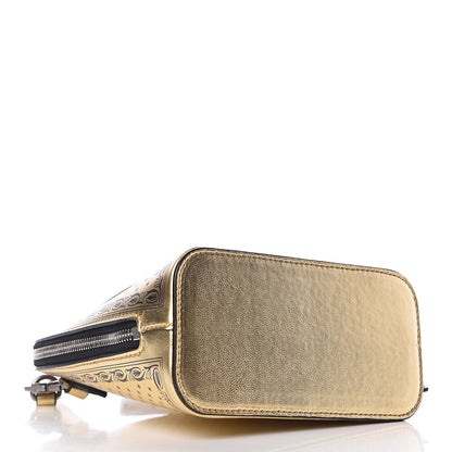 Gucci X SEGA Calfskin GUCCY Stars Mini Dome Shoulder Bag Gold 4 of 10