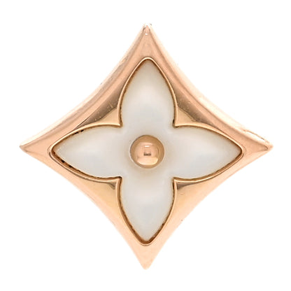 Louis Vuitton 18K Pink Gold Mother of Pearl Color Blossom Star Stud Earring 1 of 4