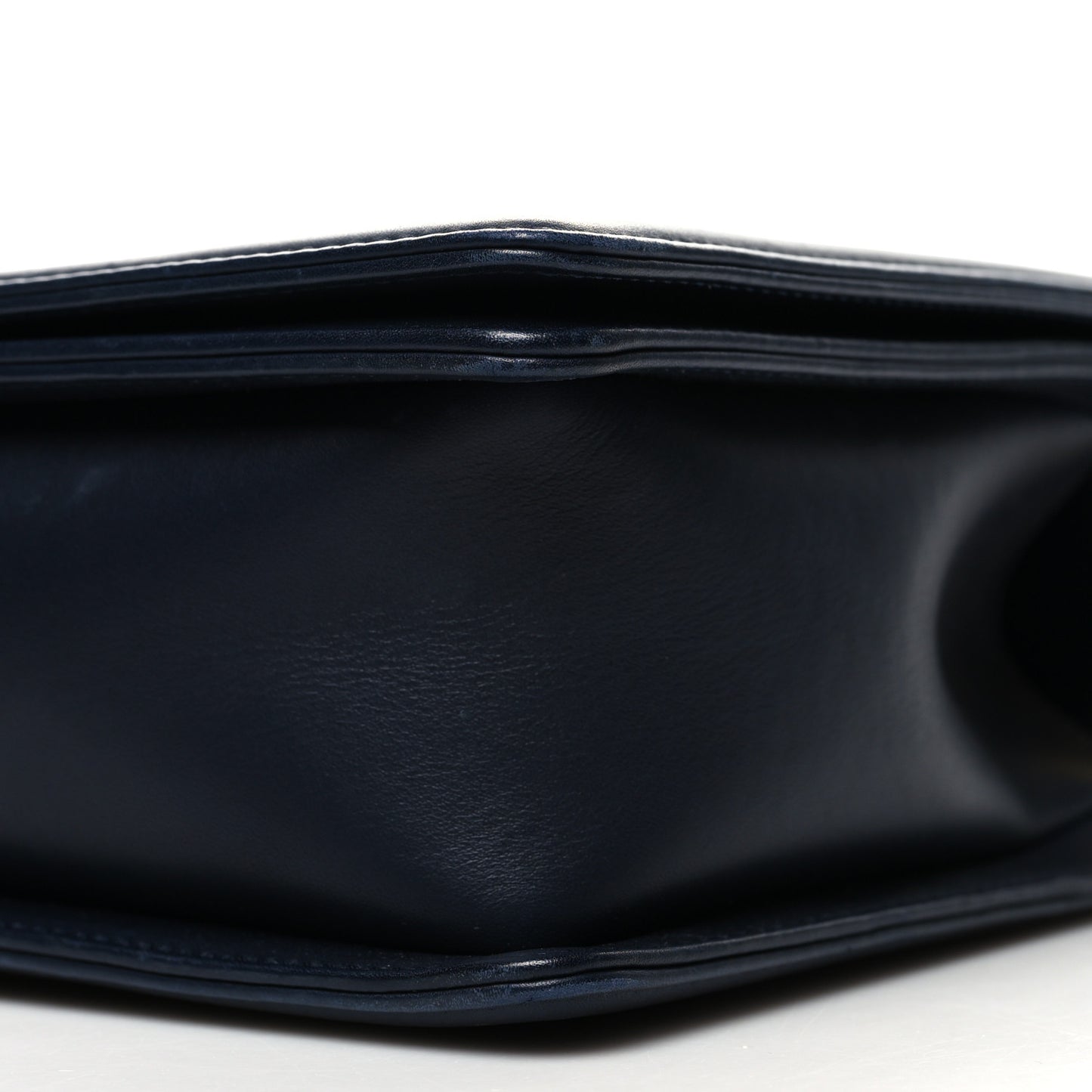 Calfskin Caviar Suede Chevron New Medium Boy Flap Navy