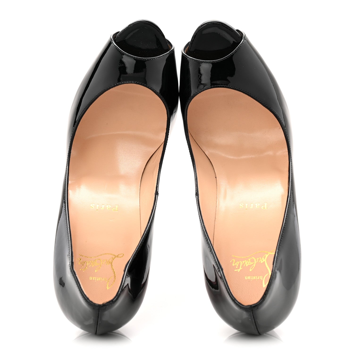 Christian Louboutin Patent New Very Prive 120 Pumps 40 Black