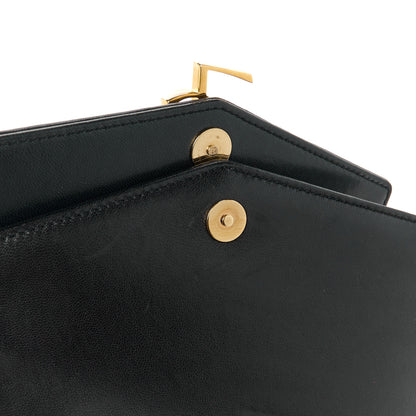 Saint Laurent Lambskin Matelasse Chevron Monogram Small Sulpice Bag Black 14 of 14