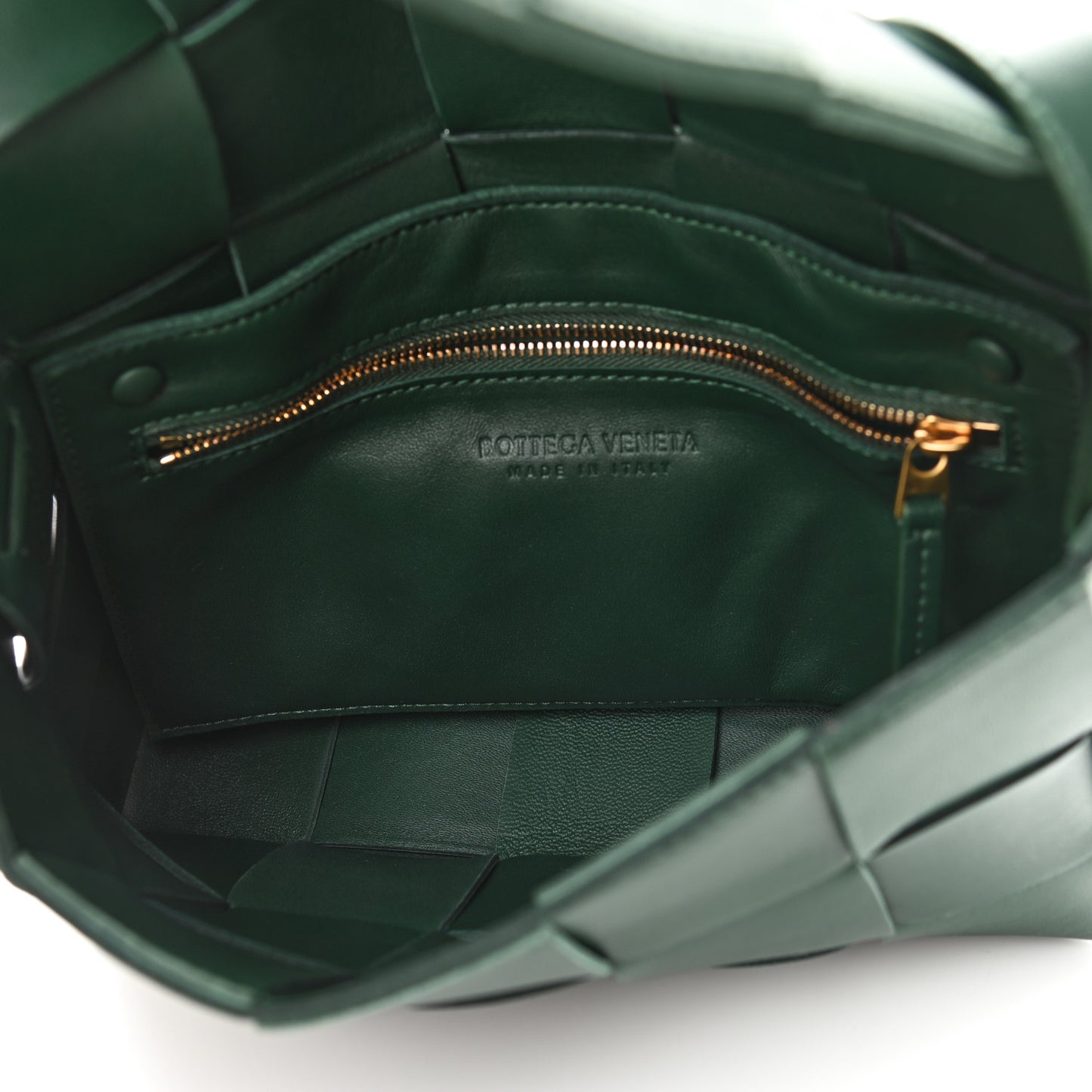 Lambskin Maxi Intrecciato Cassette Crossbody Bag Raintree Green