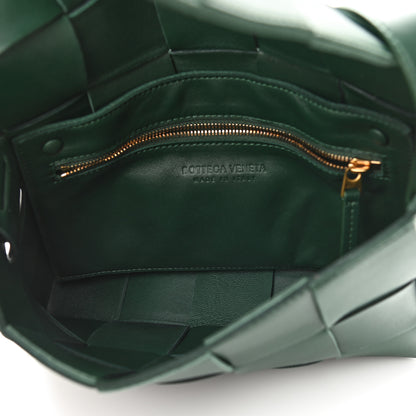 Bottega Veneta Lambskin Maxi Intrecciato Cassette Crossbody Bag Raintree Green 5 of 8