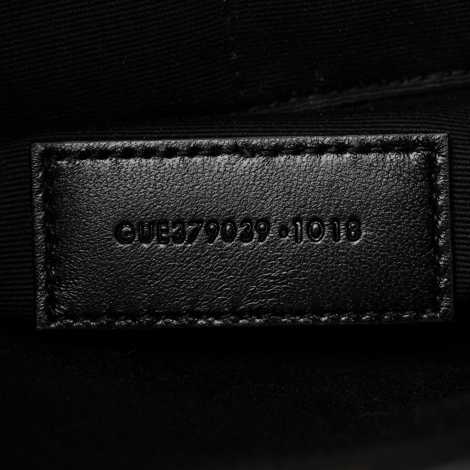 Saint Laurent Calfskin Matelasse Chevron Monogram A5 Wristlet Black 7 of 7