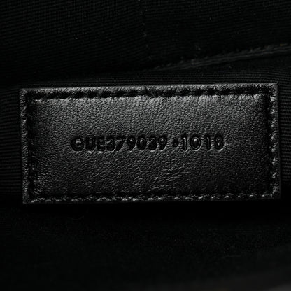 Saint Laurent Calfskin Matelasse Chevron Monogram A5 Wristlet Black 7 of 7
