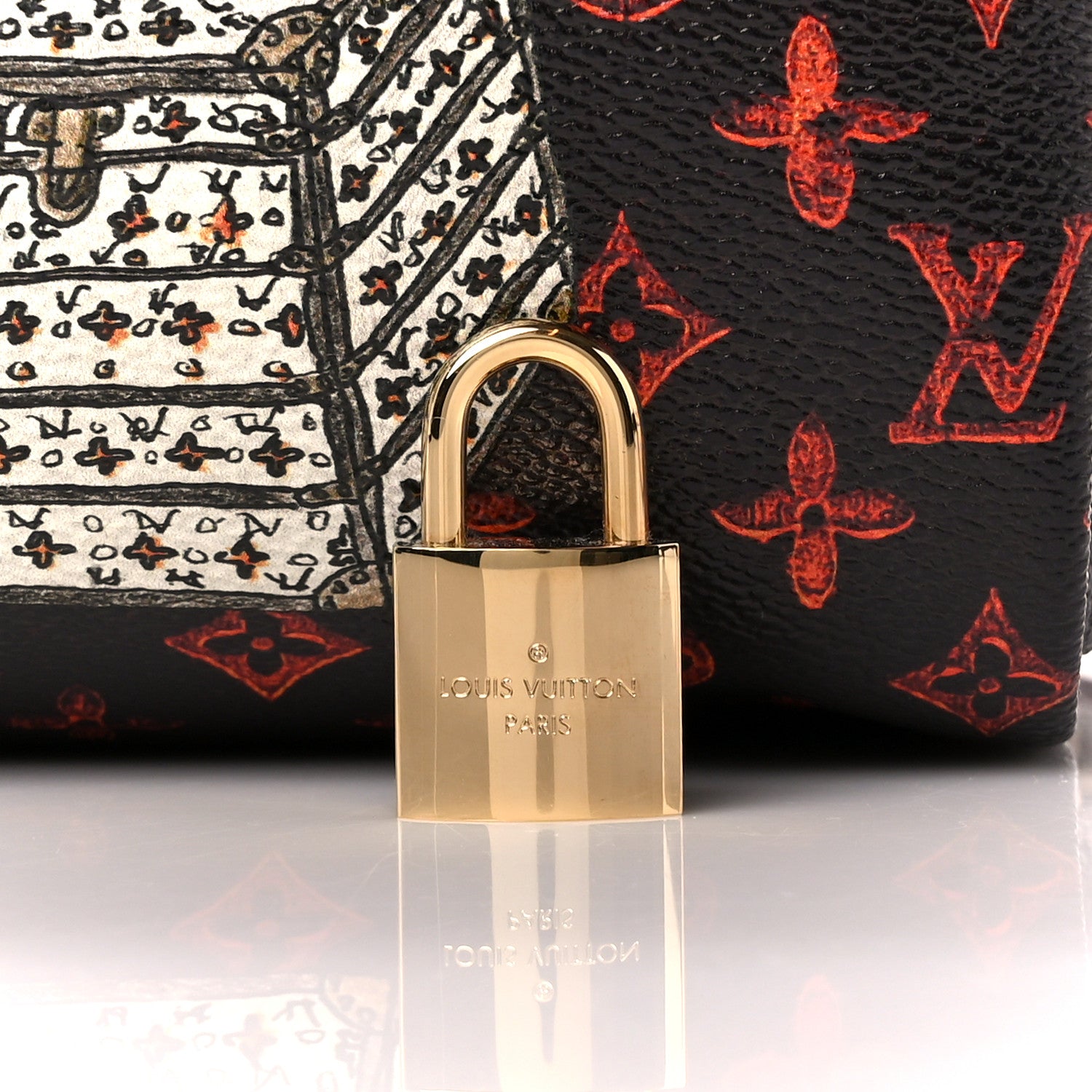 Louis Vuitton Catogram Speedy Bandouliere 30 Marron 10 of 14
