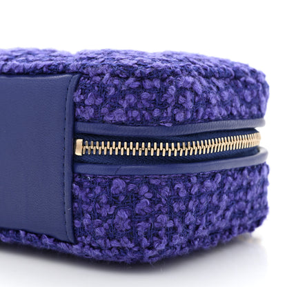 Chanel Tweed Top Handle Vanity Case Purple 10 of 11