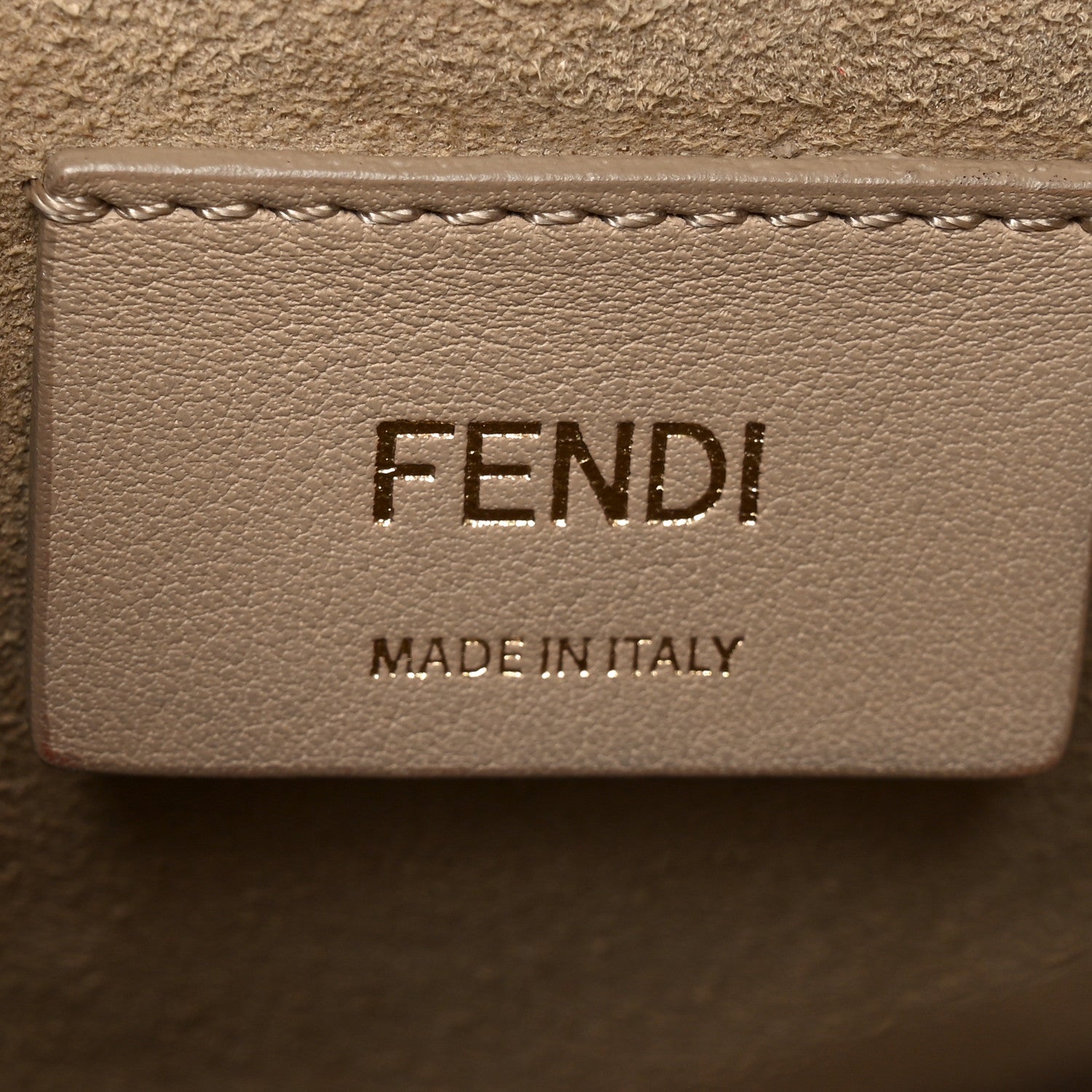 Fendi Vitello Liberty Bi-Color FF 1974 Embossed Chain Strap Kan U Shoulder Bag Black Maya 6 of 10