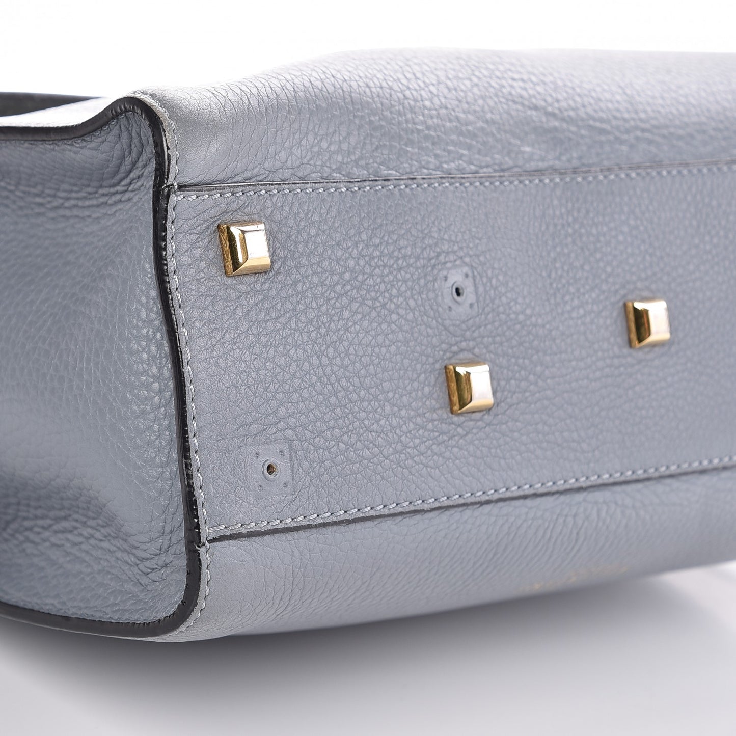 Grained Calfskin Medium My Rockstud Frame Bag Grey