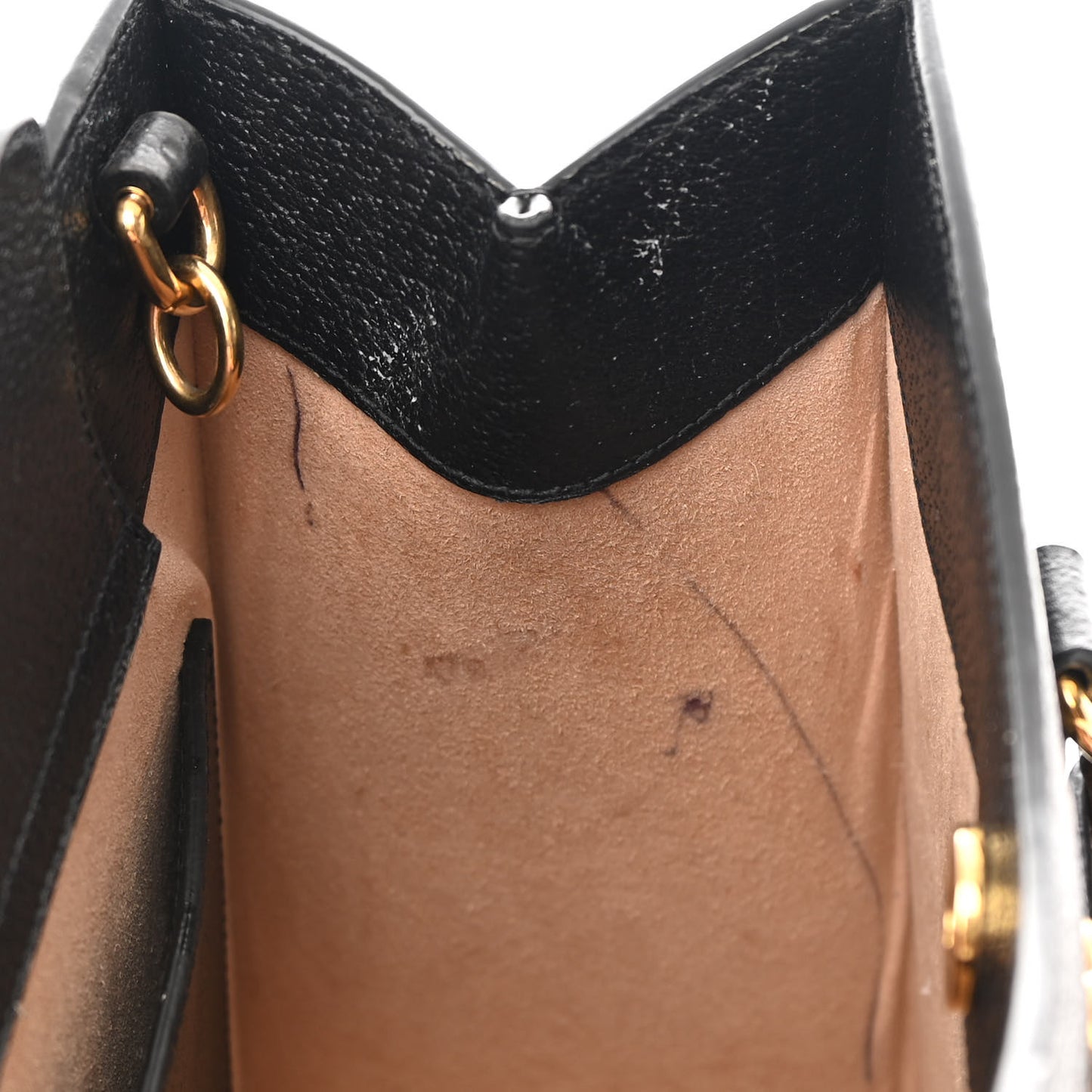 Textured Dollar Calfskin Web Small Diana Tote Bag Black Dusty Grey