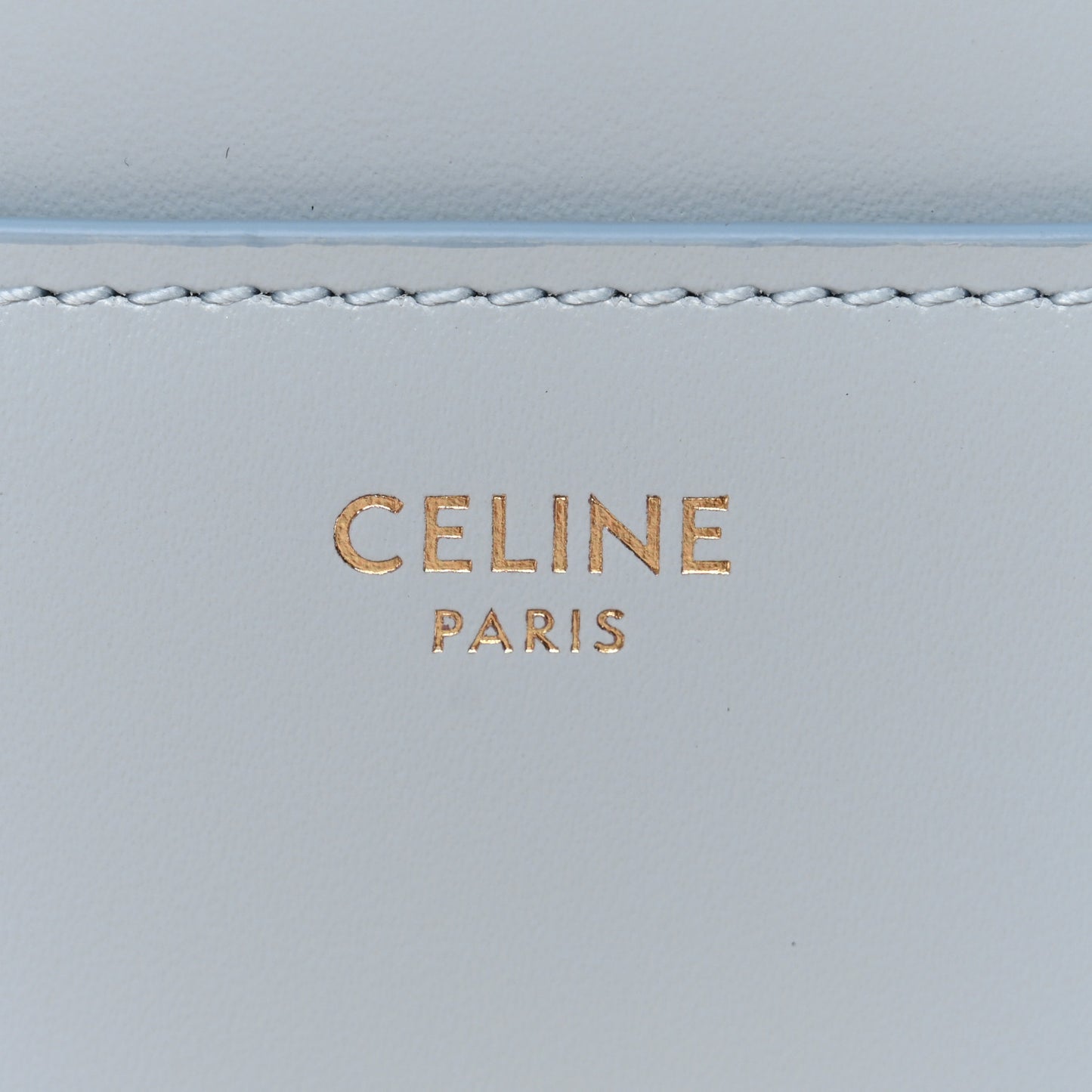 Satinated Calfskin Mini 16 Top Handle Bag Pale Blue